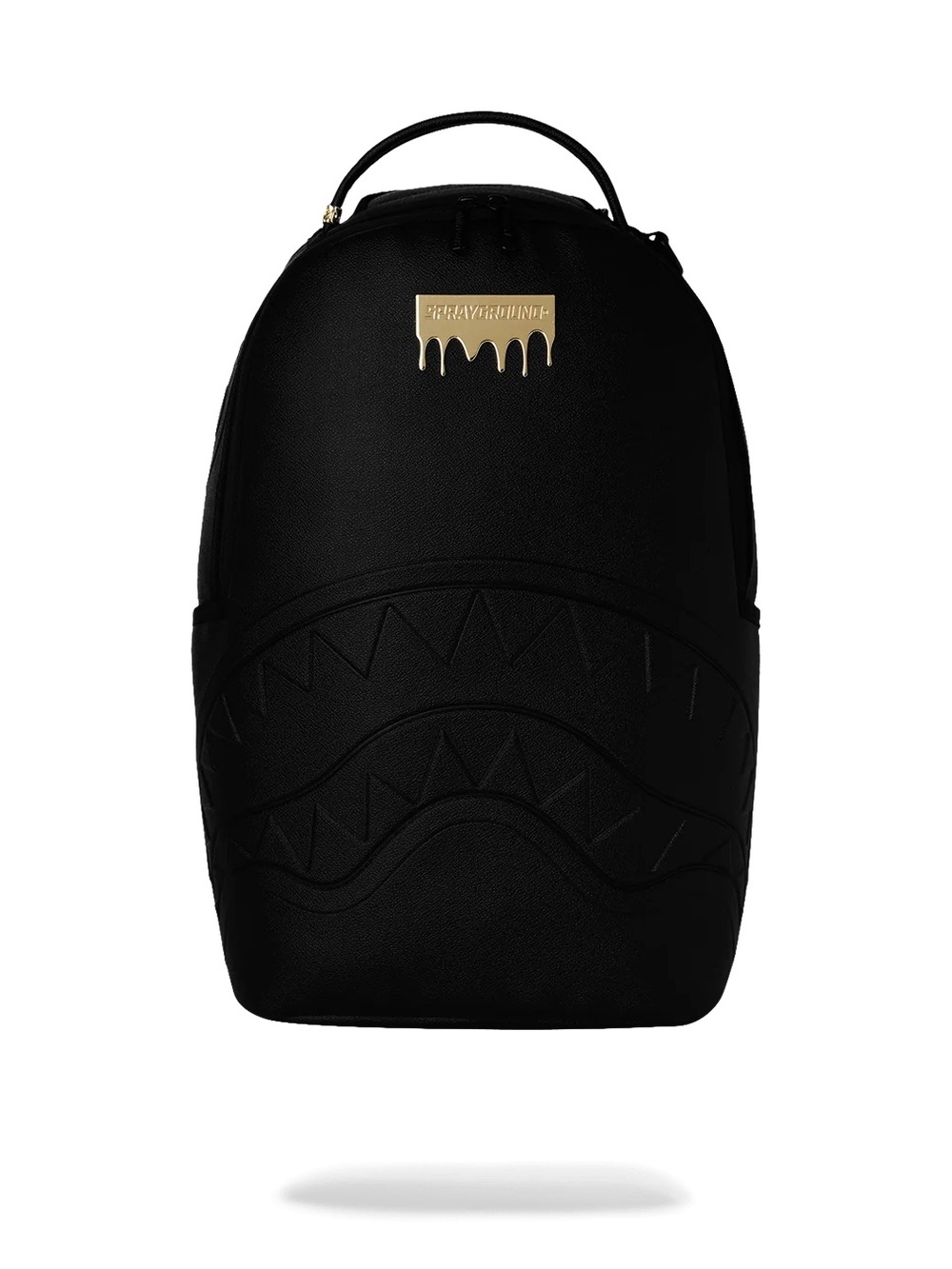 Sprayground Gold Brick Drip Black Backpack